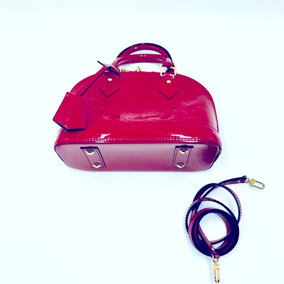 Auth Louis Vuitton Rosewood Vernis Alma BB 2way Crossbody Bag Preloved Tote - Picture 10 of 16